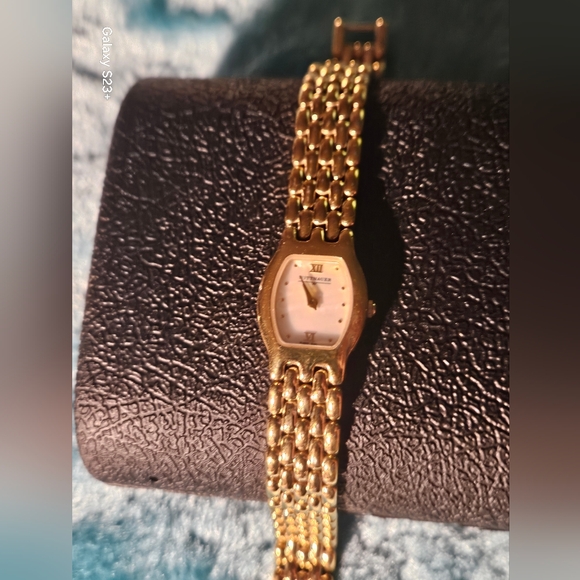 wittanauer Accessories - Wittanauer Made By Longines Elegant Gold Women's Watch With Mop Dial